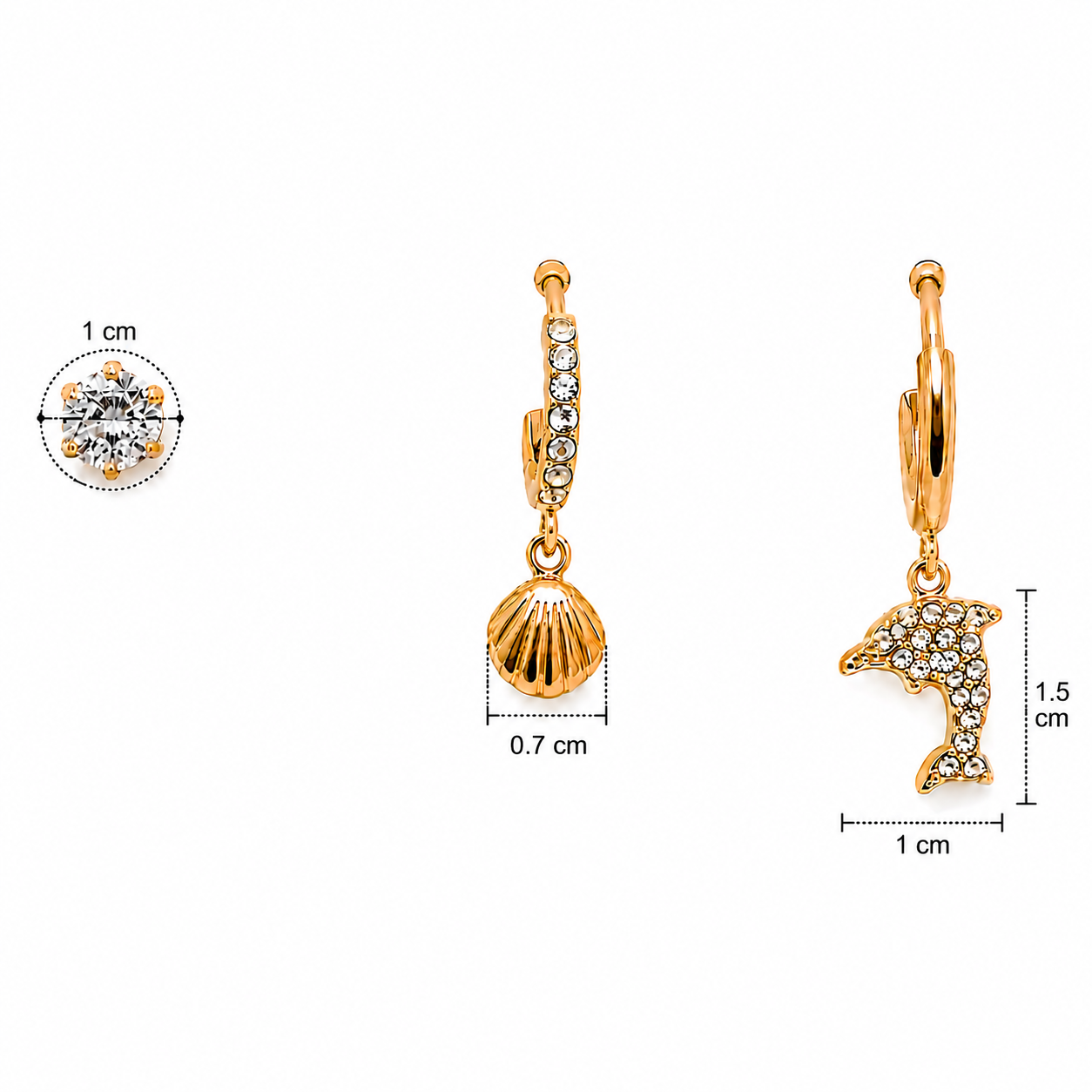 Ocean 3-Piece Earrings Set