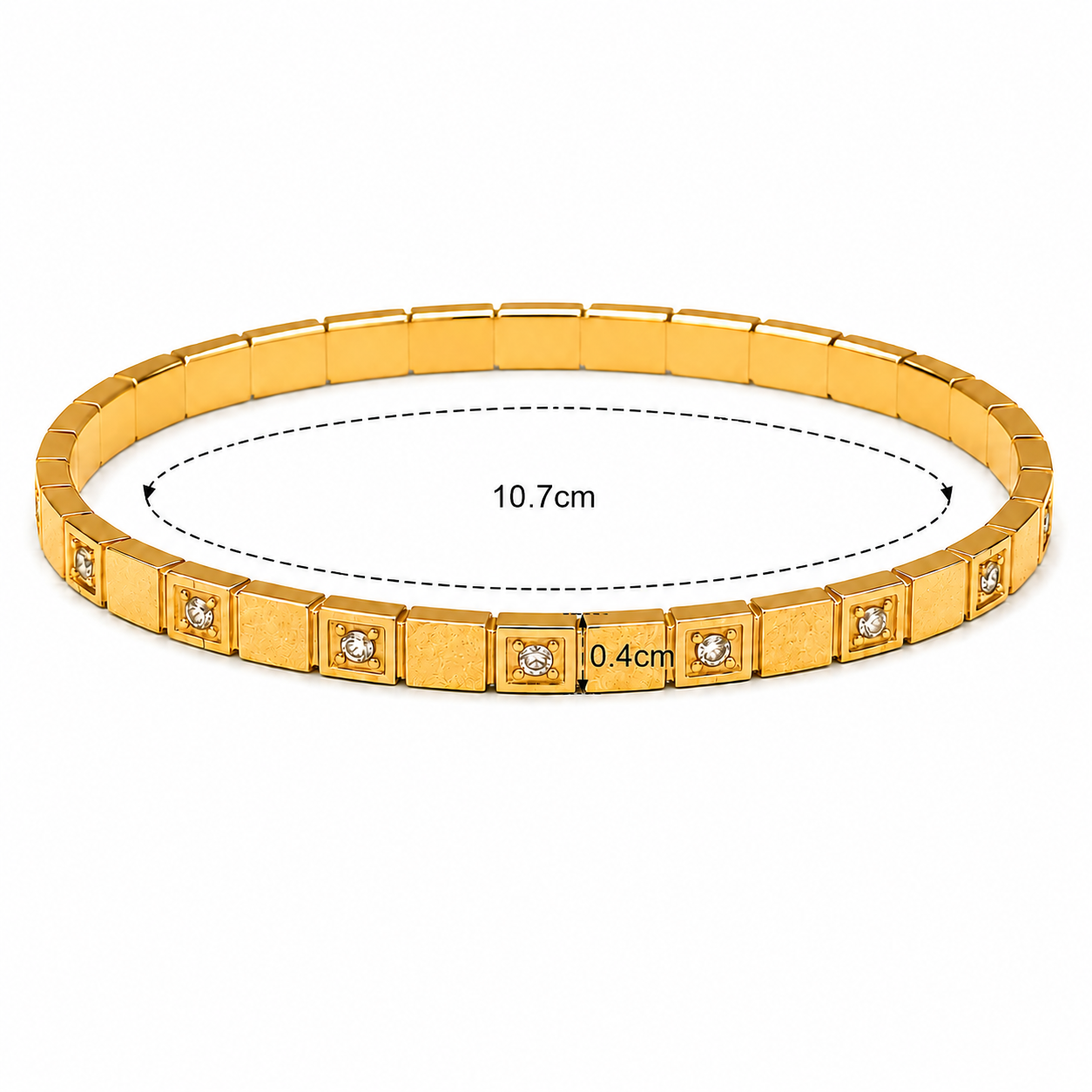 Golden Sugar Kiss Cuff Bangle Bracelet