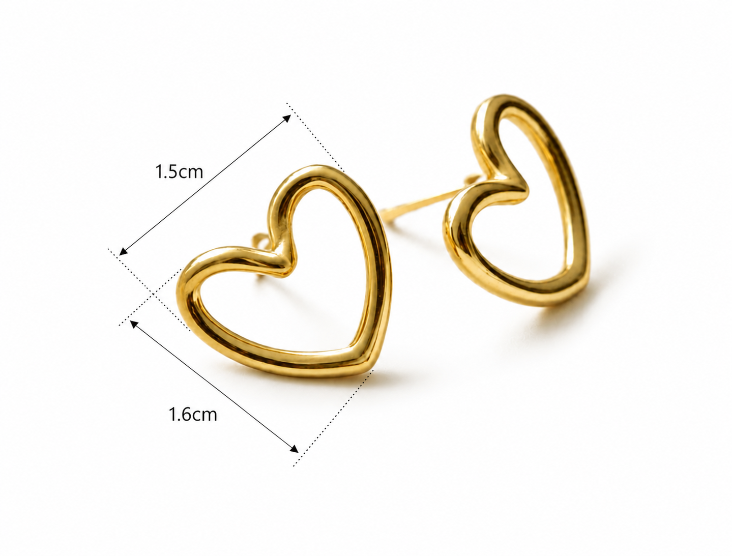Heartline Studs