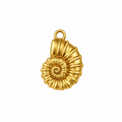 18K- Ocean Spiral Shell