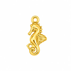 Seahorse Gold Charm – 2mm