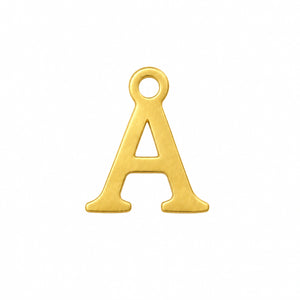 A Initial Gold Letter Charm – 1.5mm
