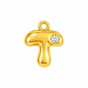 T Initial Bubble Crystal Charm – 2mm