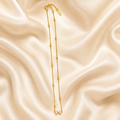 Dainty Gold Bow Necklace