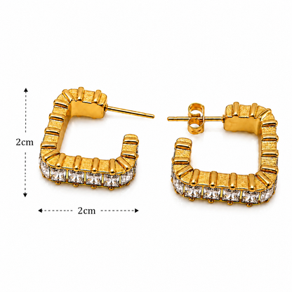 Monaco Baguette Earrings