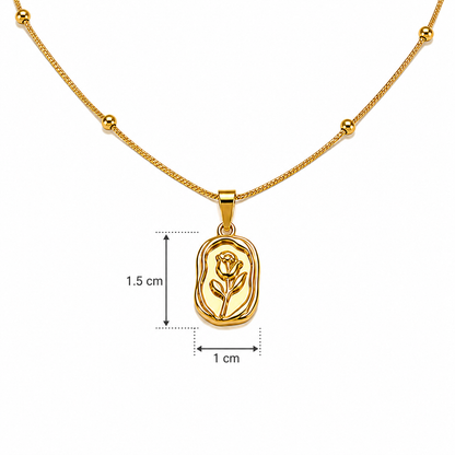 Vintage Rose Necklace