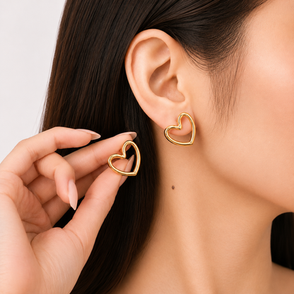 Heartline Studs