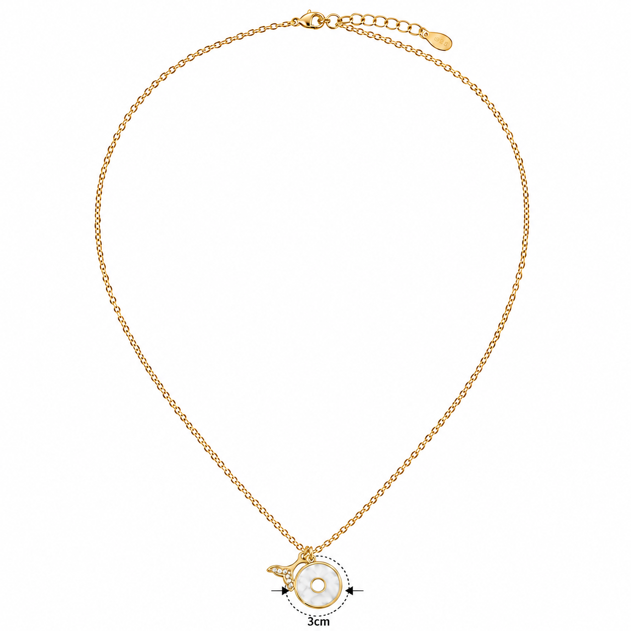 Dainty Gold Mermaid Necklace