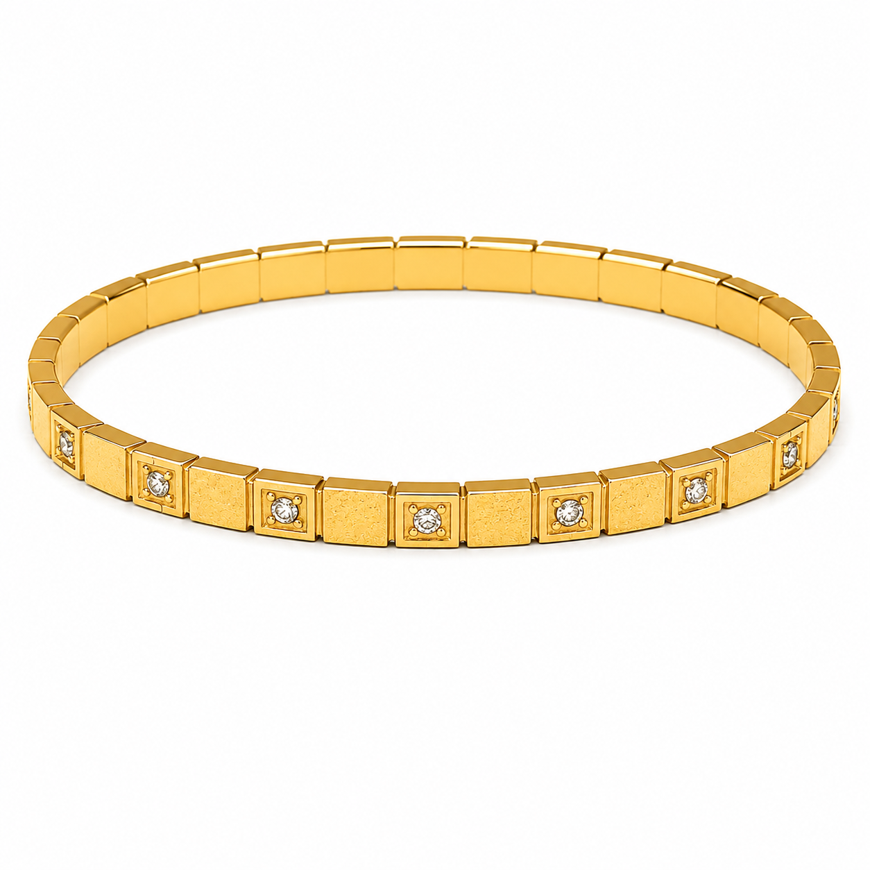 Sugar Kiss Cuff Bangle Bracelet in gold, cute minimalist bangle for women with soft-girl aesthetic