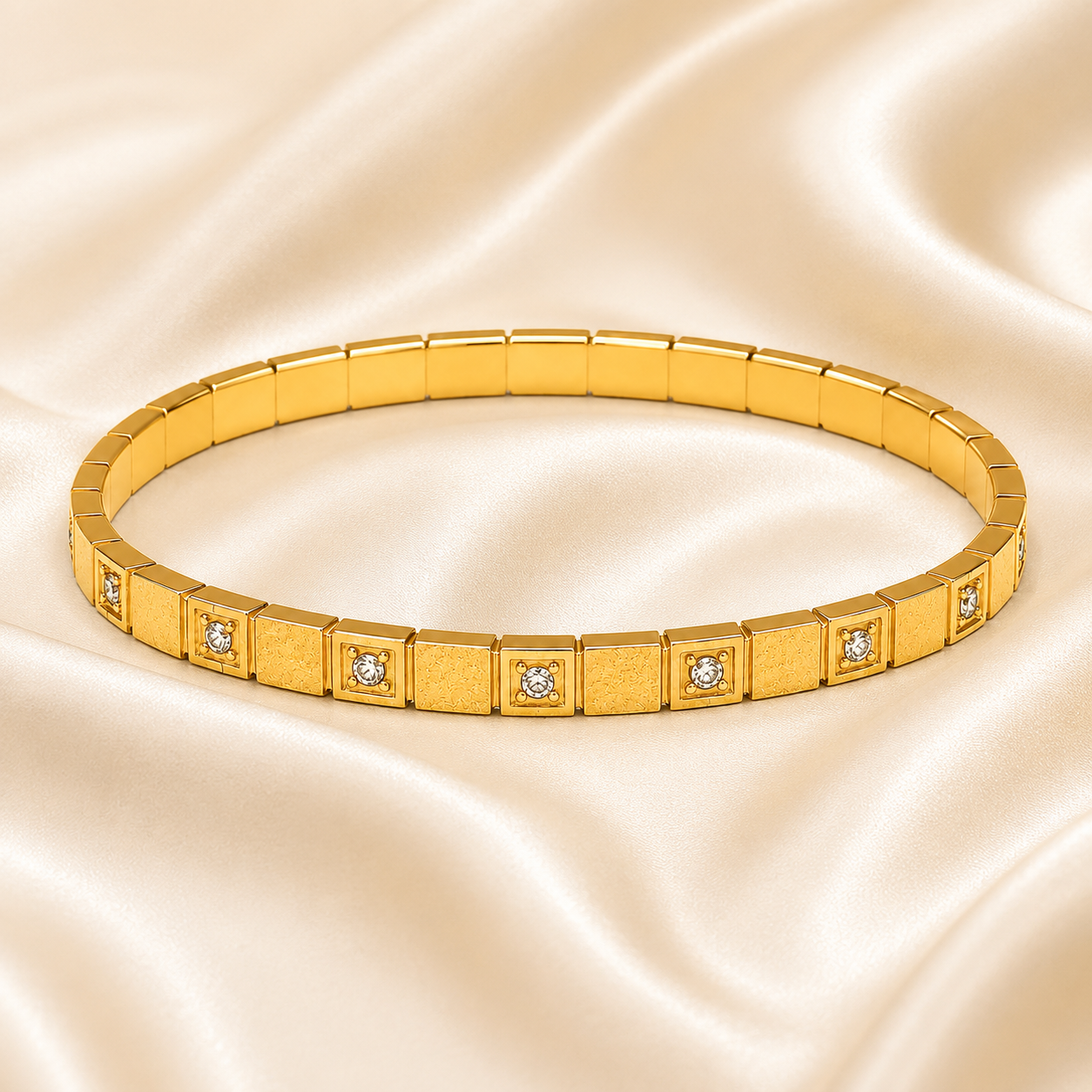 Golden Sugar Kiss Cuff Bangle Bracelet