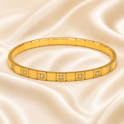 Golden Sugar Kiss Cuff Bangle Bracelet