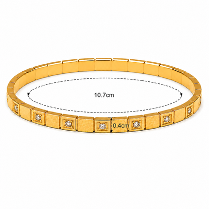 Golden Sugar Kiss Cuff Bangle Bracelet