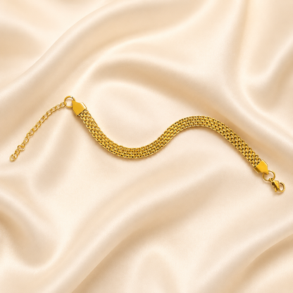 Golden Mesh Chain Bracelet