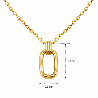 Hollow Book Necklace