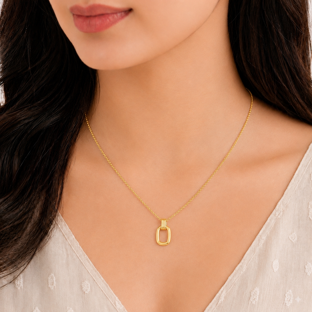 Hollow Book Necklace
