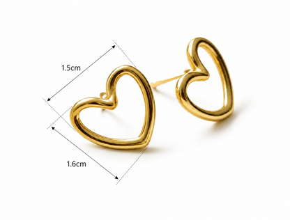Heartline Studs